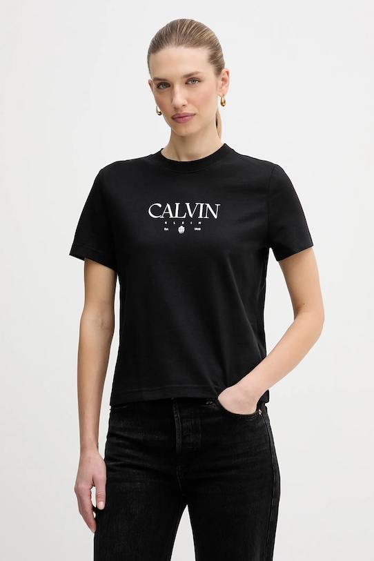 Хлопковая футболка Calvin Klein Jeans, черный
Хлопковая футболка Calvin Klein Jeans, черный