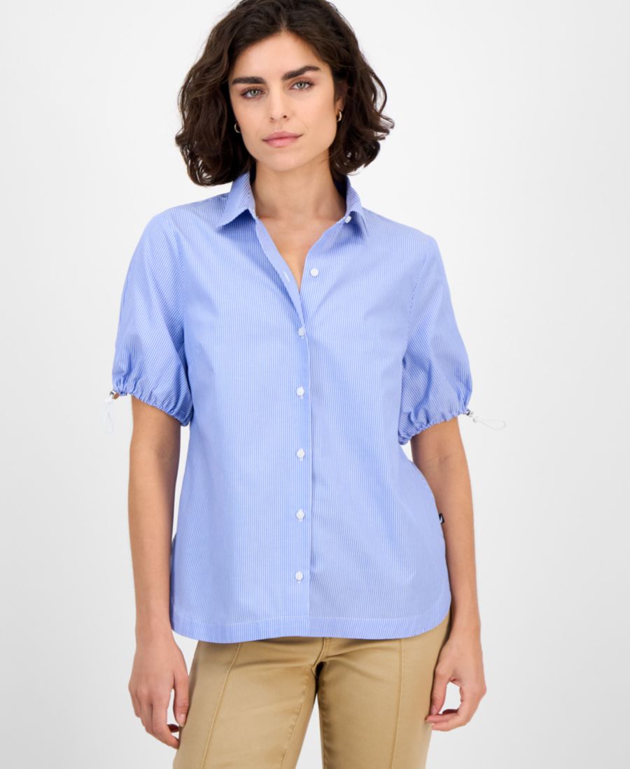 Женская полосатая рубашка для кемпинга с эластичными рукавами Nautica Jeans, Blue/ White
Женская полосатая рубашка для кемпинга с эластичными рукавами Nautica Jeans, Blue/ White