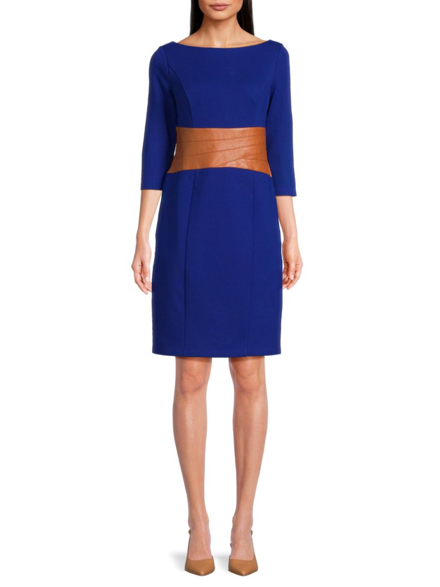 Платье-футляр с вырезом-лодочкой Ponte Focus by Shani, синий
Платье-футляр с вырезом-лодочкой Ponte Focus by Shani, синий