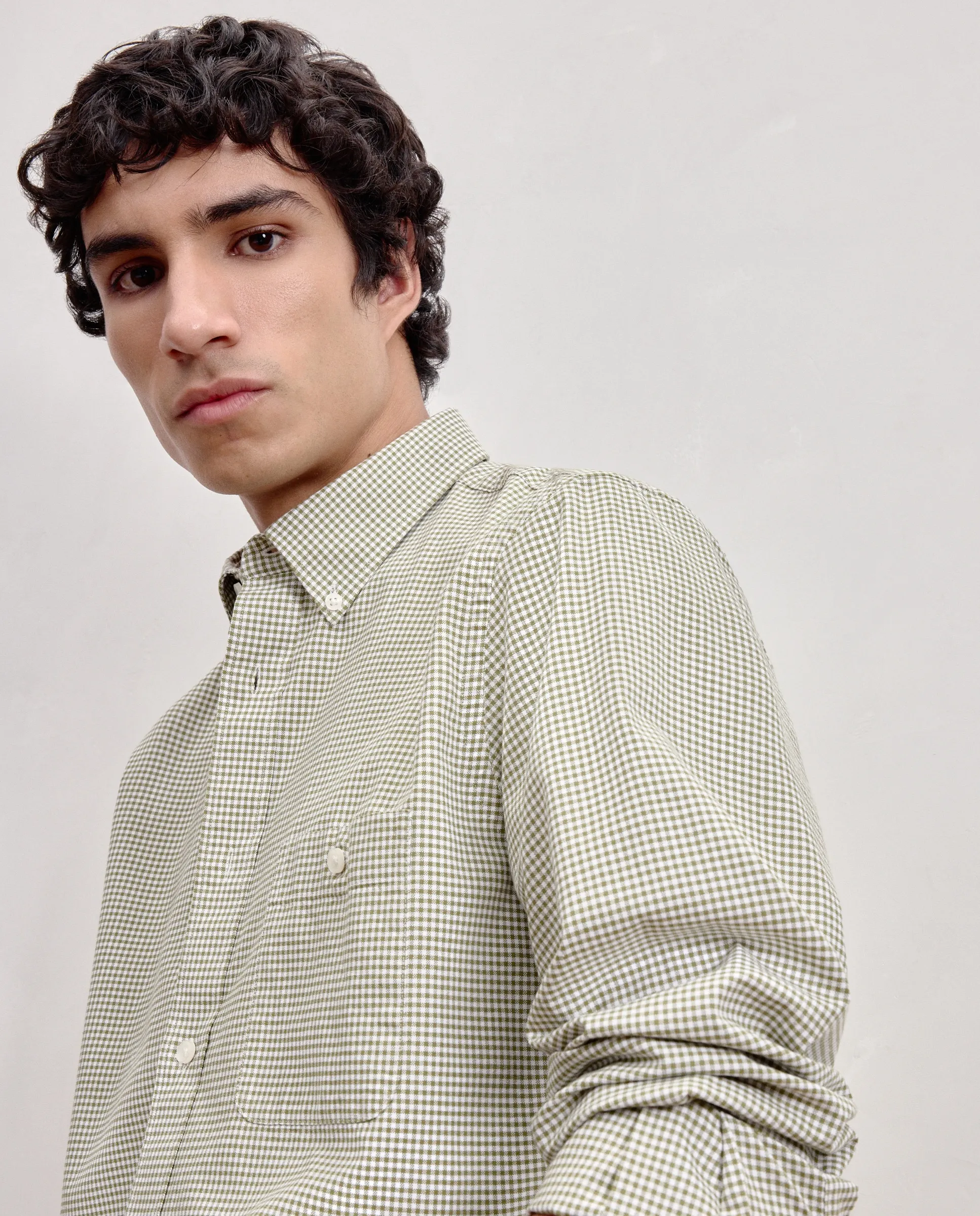 Классическая мужская рубашка с длинным рукавом в клетку виши Dustin, зеленый
Классическая мужская рубашка с длинным рукавом в клетку виши Dustin, зеленый