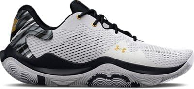 Under Armour Unisex UA Spawn 4 баскетбольные кроссовки белый/черный/металлическое золото - 3025345-100
Under Armour Unisex UA Spawn 4 баскетбольные кроссовки белый/черный/металлическое золото - 3025345-100