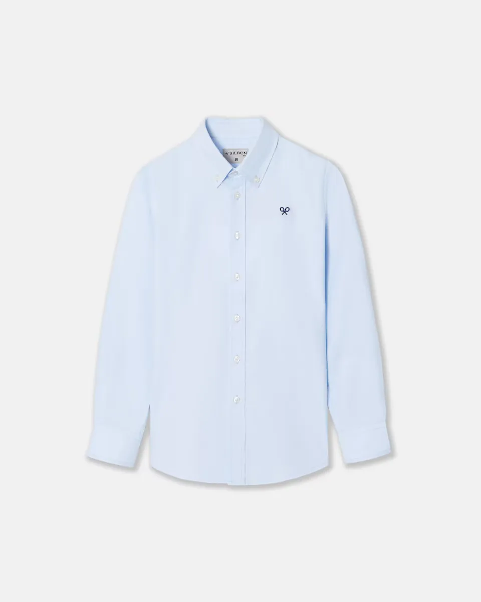 Классическая спортивная рубашка для мальчиков Оксфорд Silbon, голубой
Классическая спортивная рубашка для мальчиков Оксфорд Silbon, голубой