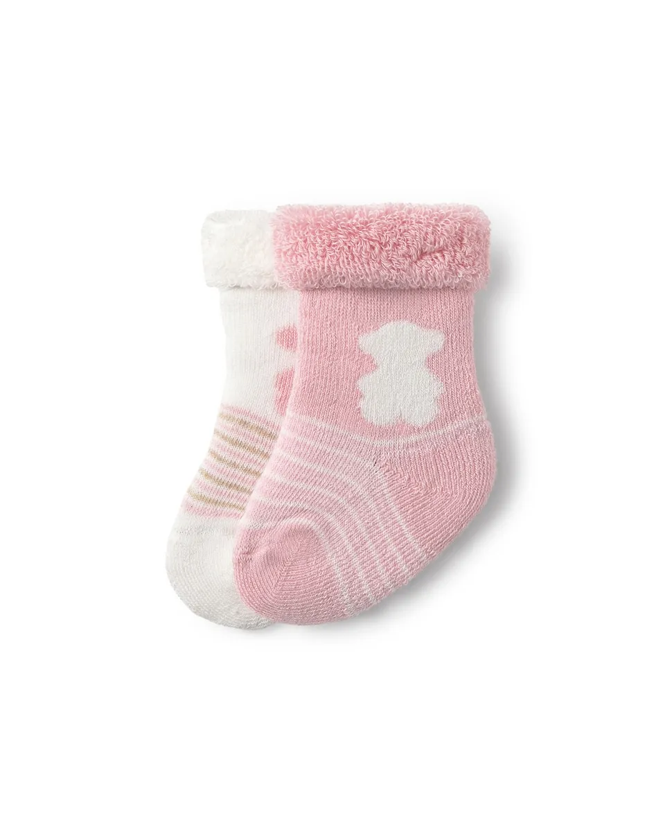 Набор из 2 детских носков с медвежатами и полосками Tous, розовый/белый
Набор из 2 детских носков с медвежатами и полосками Tous, розовый/белый