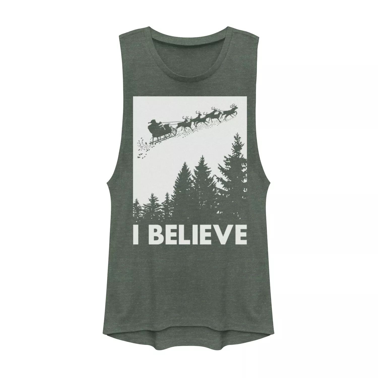 Футболка с мускулистым рисунком Санта-Клауса для юниоров I Believe Reindeer Christmas
Футболка с мускулистым рисунком Санта-Клауса для юниоров I Believe Reindeer Christmas