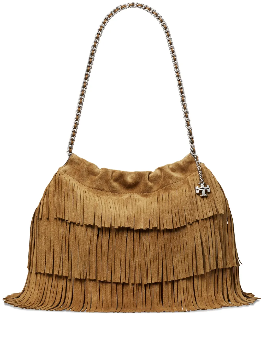 Сумка-тоут из замши Fleming Tory Burch, коричневый
Сумка-тоут из замши Fleming Tory Burch, коричневый