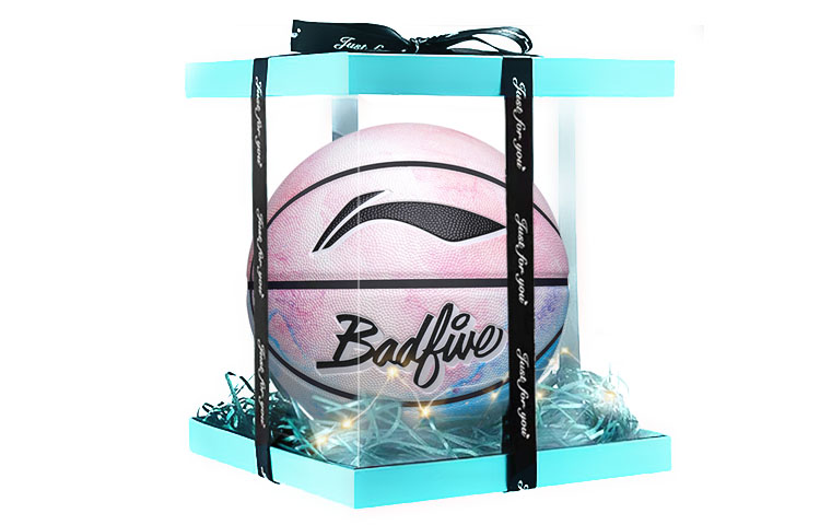 LINING Баскетбольный мяч PU розово-голубой градиент размер 7 тренировочный unisex
LINING Баскетбольный мяч PU розово-голубой градиент размер 7 тренировочный unisex