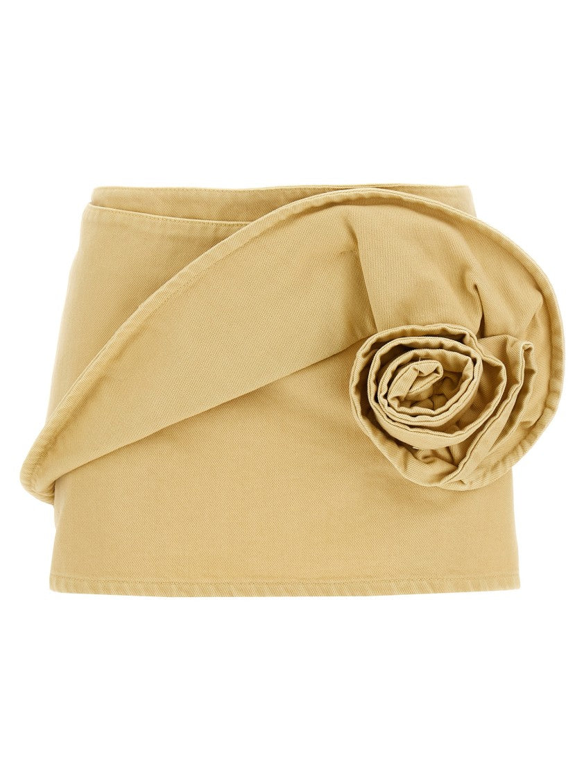 Хлопковая джинсовая мини-юбка с 3D цветочным декором Magda Butrym, желтый
Хлопковая джинсовая мини-юбка с 3D цветочным декором Magda Butrym, желтый