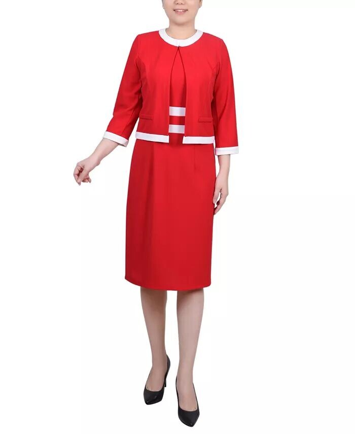 Женское платье с цветными блоками и рукавами до локтя, комплект из 2 предметов NY Collection, мультиколор
Женское платье с цветными блоками и рукавами до локтя, комплект из 2 предметов NY Collection, мультиколор