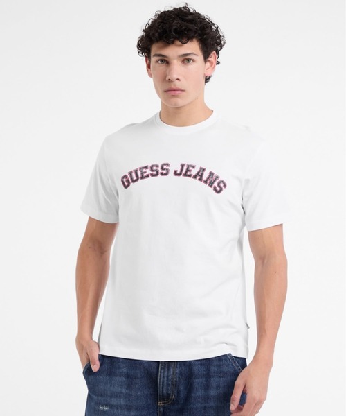 Футболка с коротким рукавом, круглым вырезом, из экологичного хлопка GUESS JEANS, белый
Футболка с коротким рукавом, круглым вырезом, из экологичного хлопка GUESS JEANS, белый
