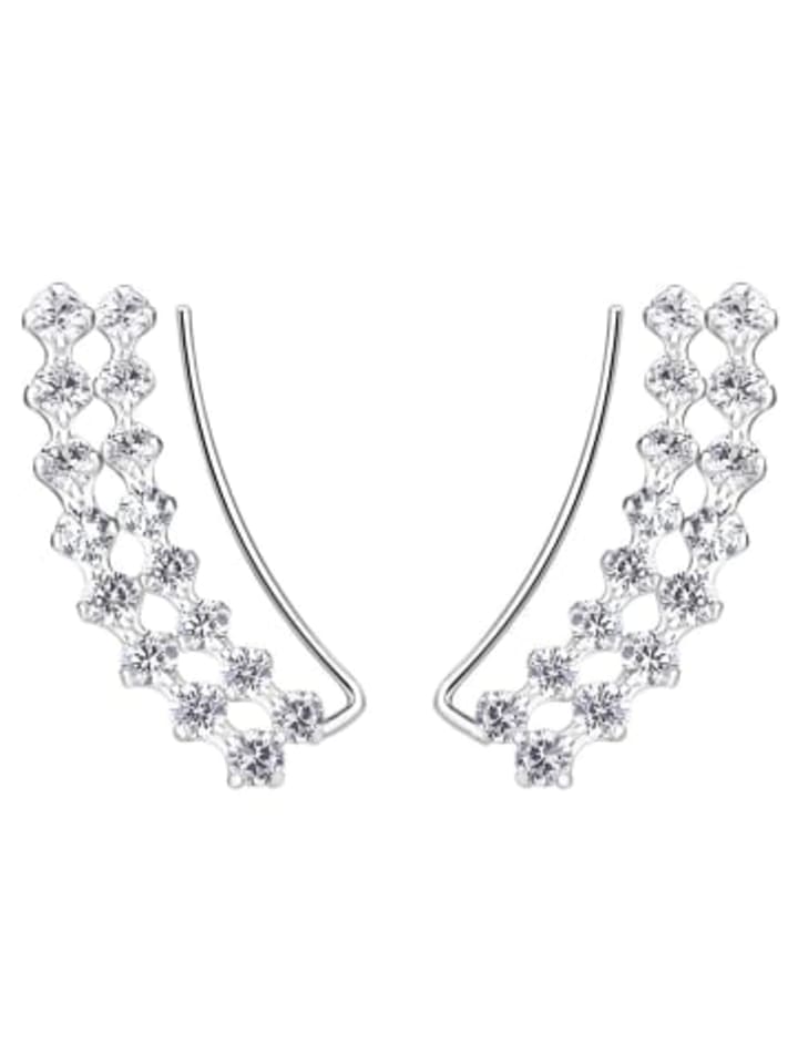 Alexander York Серьги-подвески, белые кубические цирконы в оправе из серебра 925 пробы, комплект из 2 штук
Alexander York Серьги-подвески, белые кубические цирконы в оправе из серебра 925 пробы, комплект из 2 штук