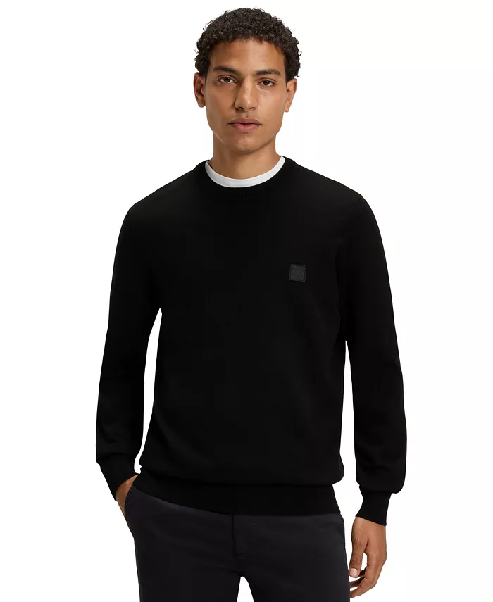 Мужской свитер Regular-Fit из хлопка и кашемира Hugo Boss, черный
Мужской свитер Regular-Fit из хлопка и кашемира Hugo Boss, черный