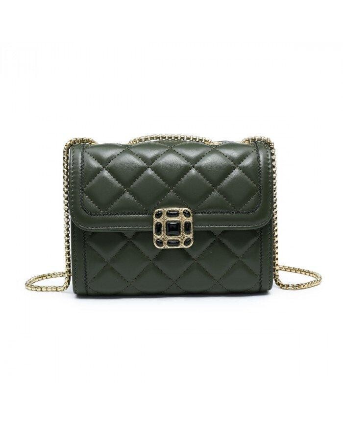 Сумка через плечо с 3 отделениями и стеганым узором в клетку Suqare, украшенная бисером JFY, зеленый
Сумка через плечо с 3 отделениями и стеганым узором в клетку Suqare, украшенная бисером JFY, зеленый