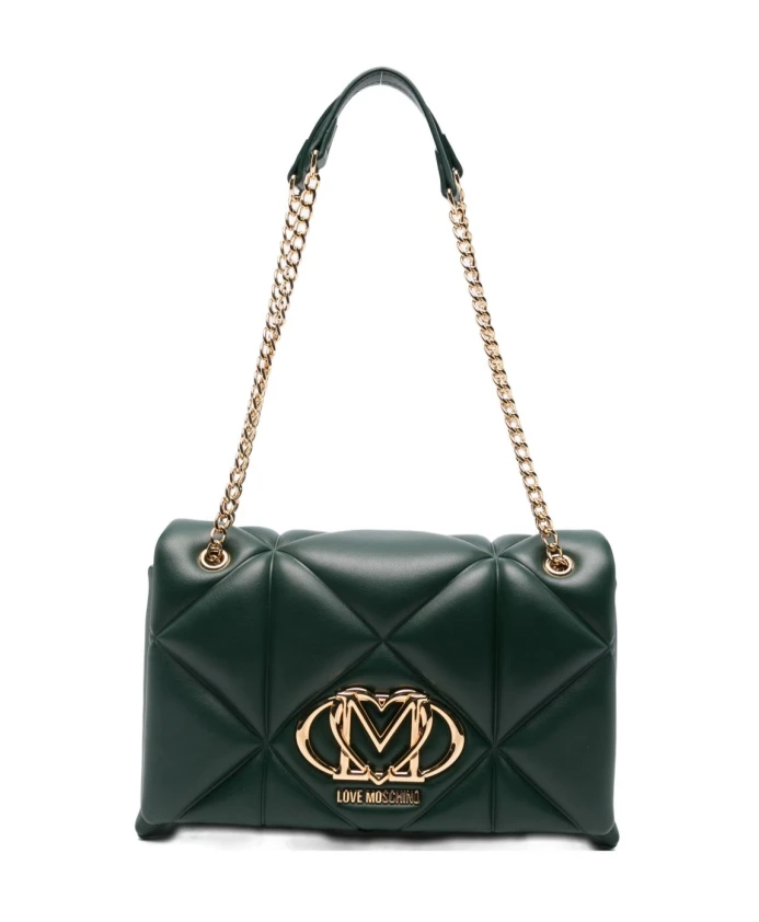 Зеленая сумка через плечо, стильный дизайн. Love Moschino, зеленый
Зеленая сумка через плечо, стильный дизайн. Love Moschino, зеленый