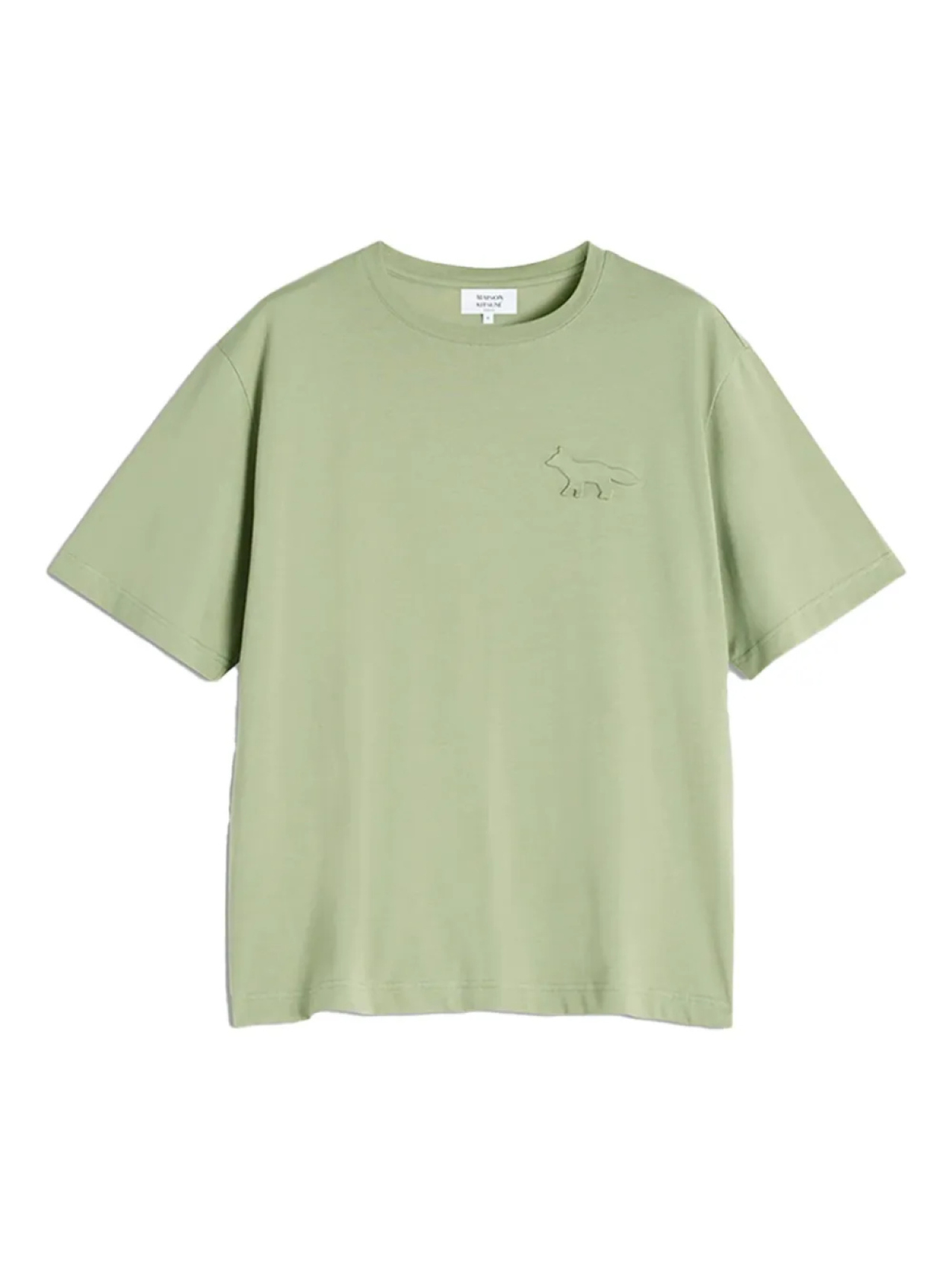 Футболка с тиснением в виде лисы Maison Kitsuné, зеленый
Футболка с тиснением в виде лисы Maison Kitsuné, зеленый