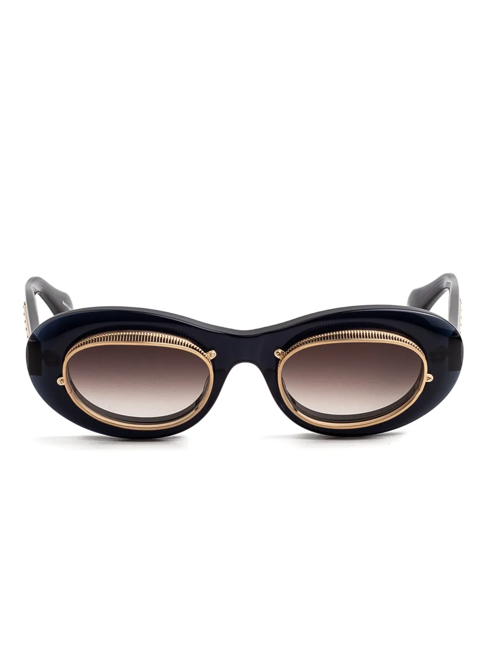 Солнцезащитные очки овальной формы Matsuda, синий
Солнцезащитные очки овальной формы Matsuda, синий