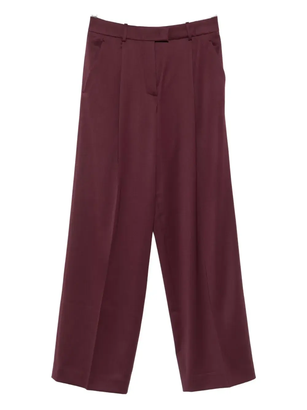 Плиссированные брюки из смесовой шерсти Another Tomorrow, фиолетовый
Плиссированные брюки из смесовой шерсти Another Tomorrow, фиолетовый