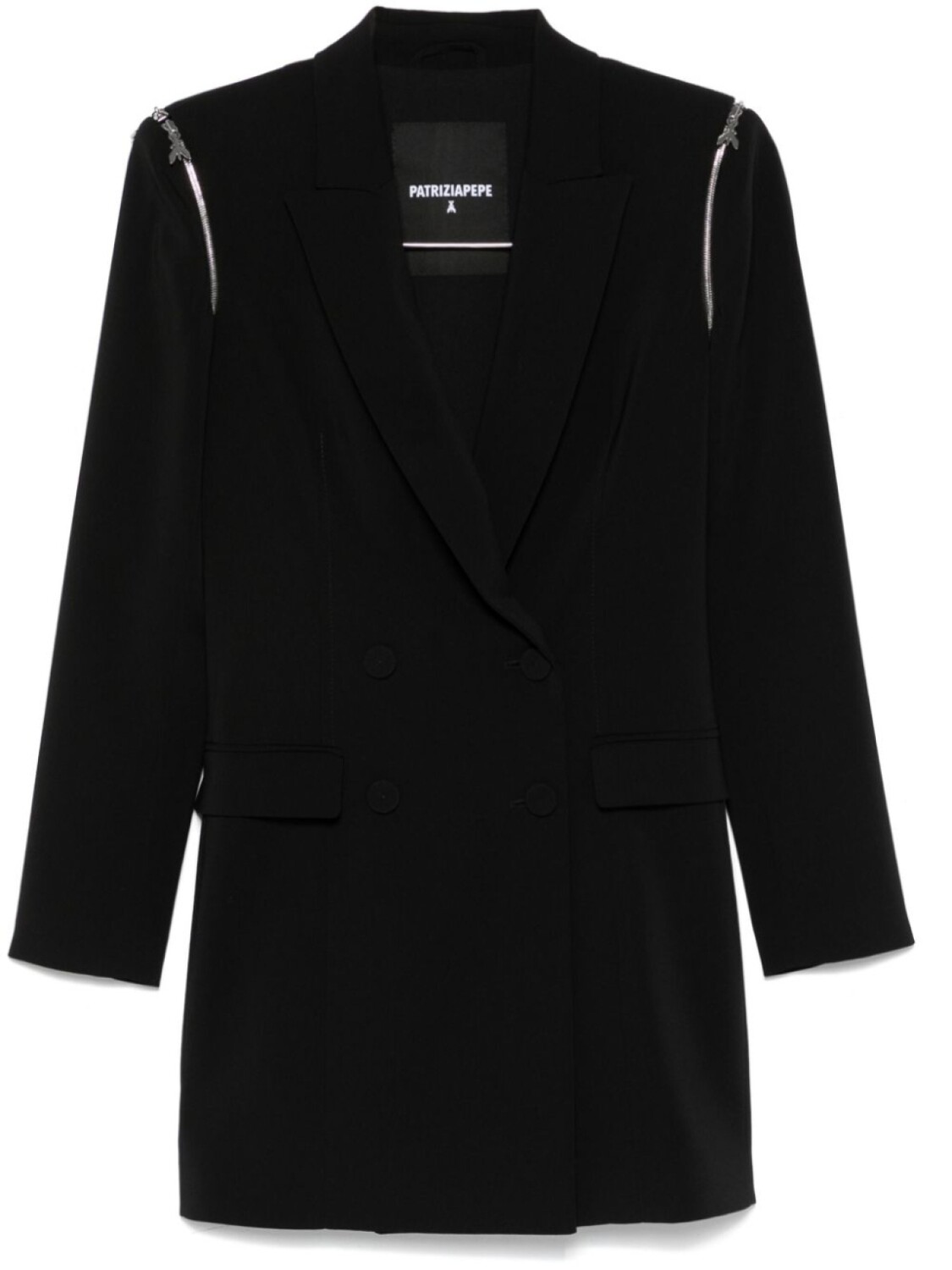 Мини-платье Patrizia Pepe со съемными рукавами, черный
Мини-платье Patrizia Pepe со съемными рукавами, черный