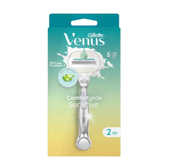 Бритва для удаления волос с алоэ вера Comfortglide Sensitive Gillette, 1 UD
Бритва для удаления волос с алоэ вера Comfortglide Sensitive Gillette, 1 UD