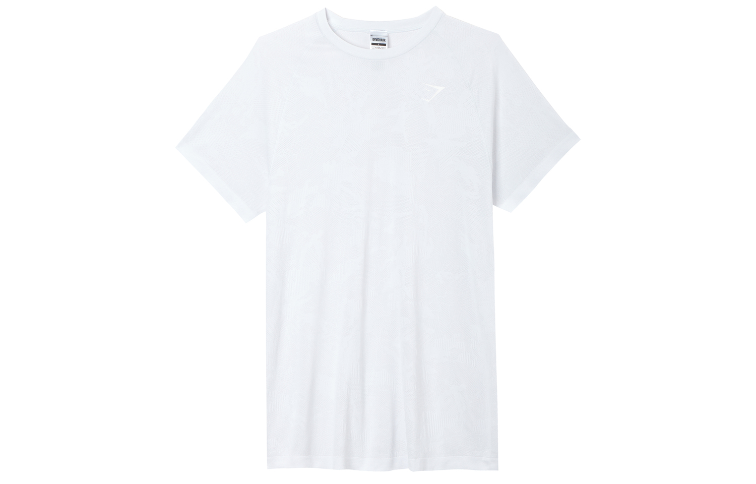 Мужская белая футболка для фитнеса GYMSHARK
Мужская белая футболка для фитнеса GYMSHARK