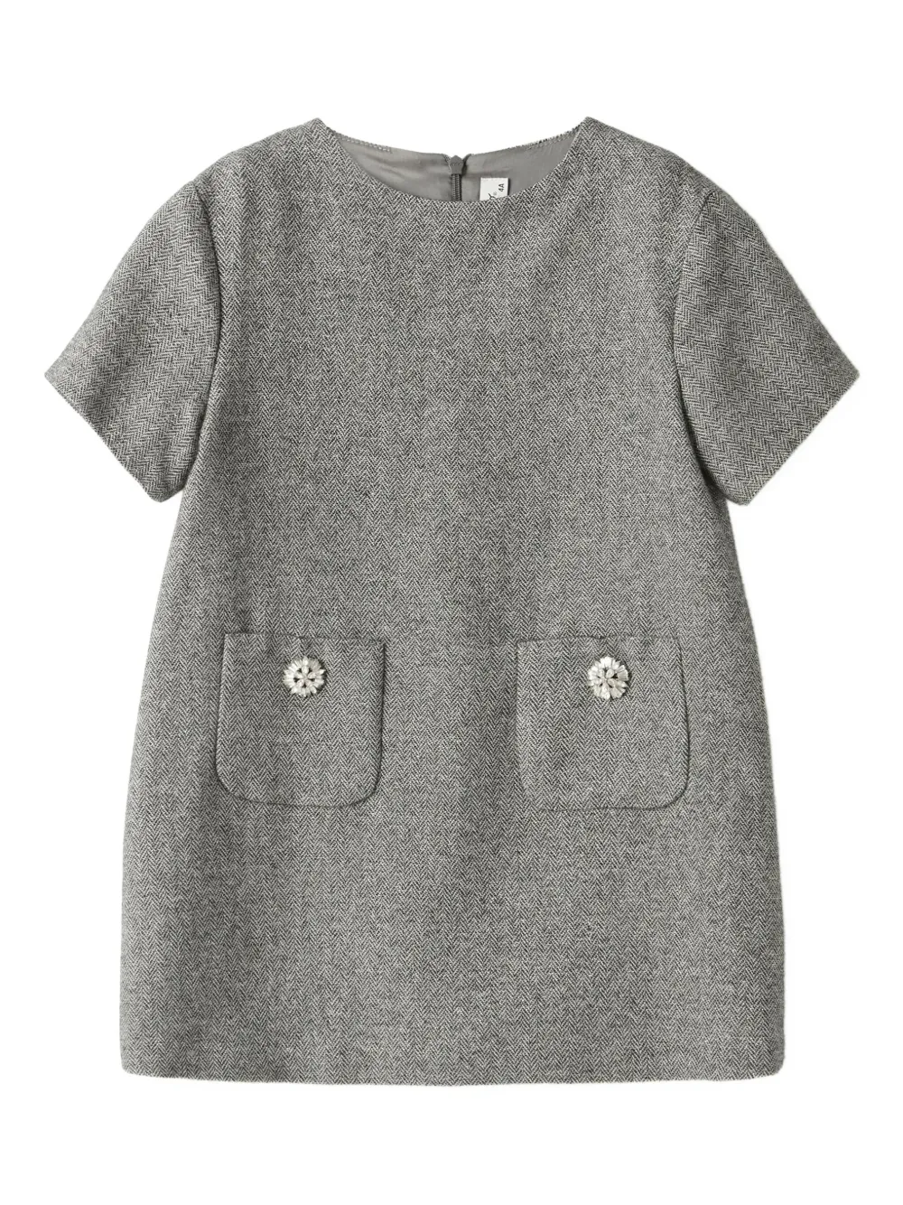 Мини-платье с накладными карманами Il Gufo, серый
Мини-платье с накладными карманами Il Gufo, серый