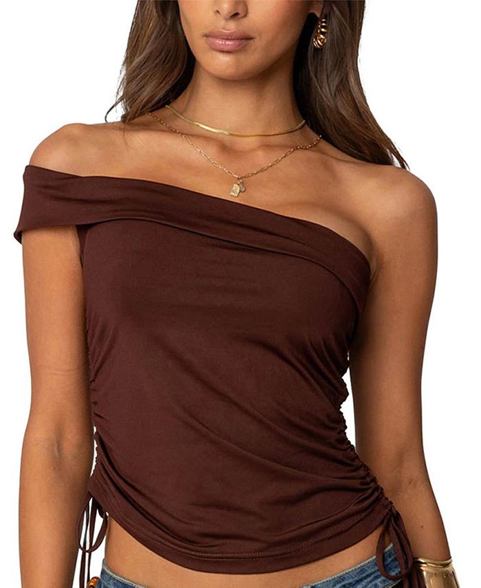 Яфа Асимметричный Топ с Открытым Плечом Edikted, коричневый
Яфа Асимметричный Топ с Открытым Плечом Edikted, коричневый