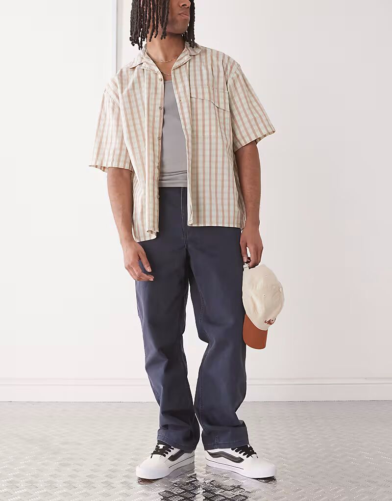 Джинсы Vans Drill Chore свободного кроя с эффектом винтажной стирки темно-синего цвета
Джинсы Vans Drill Chore свободного кроя с эффектом винтажной стирки темно-синего цвета