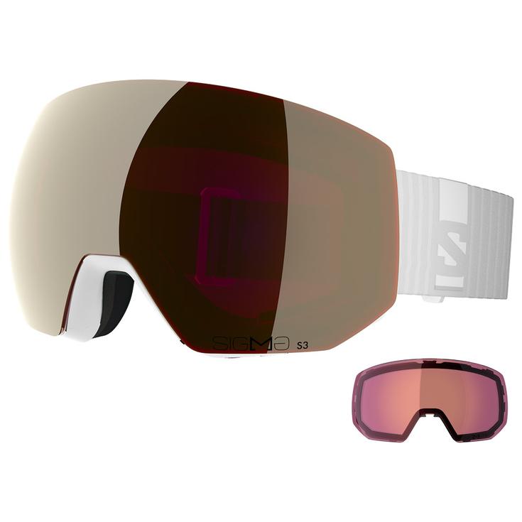 Горнолыжные очки Radium Pro White Sigma Black Gold + Sigma Light Blue Salomon 
Горнолыжные очки Radium Pro White Sigma Black Gold + Sigma Light Blue Salomon