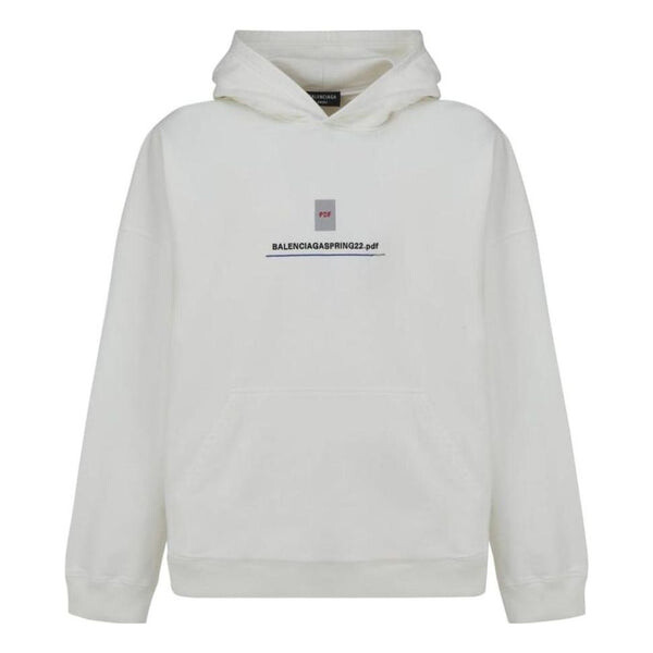 Толстовка pdf logo oversized popover hoodie 'off white' Balenciaga, белый
Толстовка pdf logo oversized popover hoodie 'off white' Balenciaga, белый