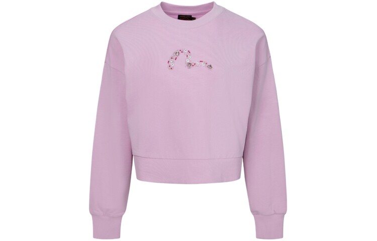 Свитшот женский розовый Evisu, розовый 
Свитшот женский розовый Evisu, розовый