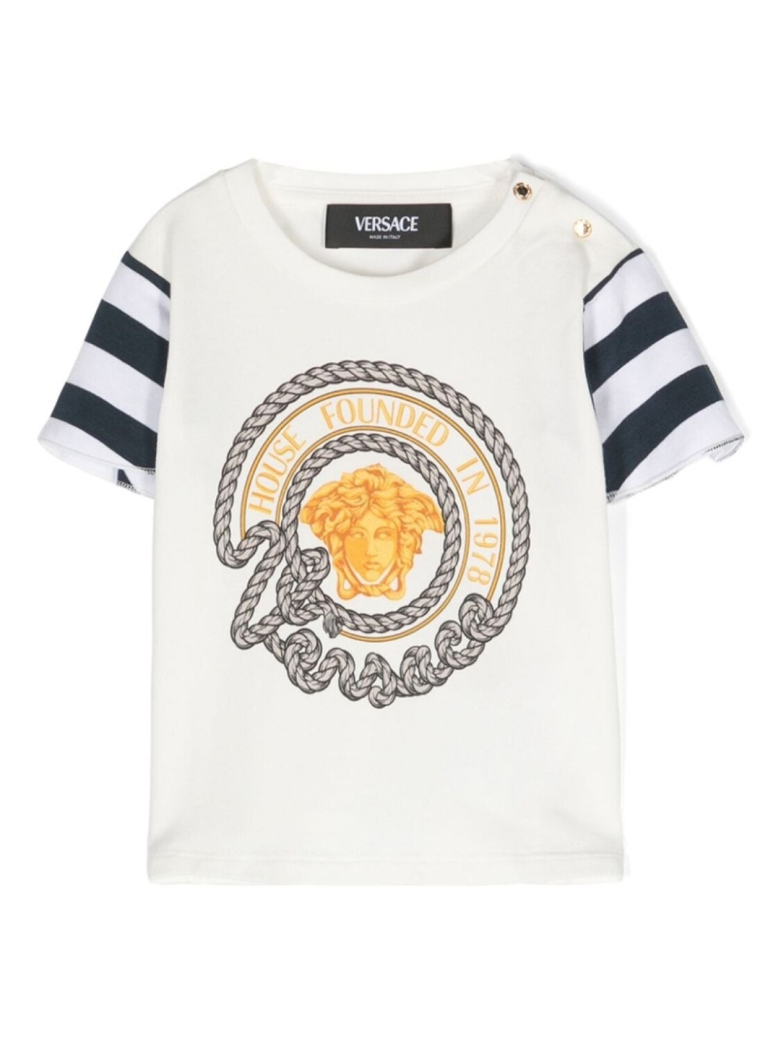 Versace Kids футболка с логотипом, белый
Versace Kids футболка с логотипом, белый