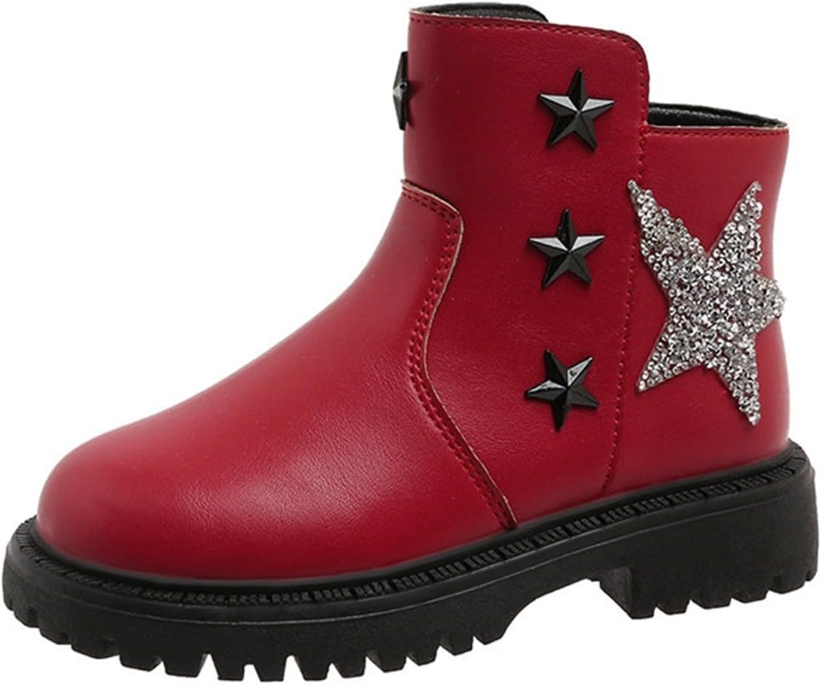 Детские боевые ботинки с блестками Star Rhinestone для девочек, блестящие, с боковой молнией, на массивной подошве, зимние модные ботильоны Generic, Red
Детские боевые ботинки с блестками Star Rhinestone для девочек, блестящие, с боковой молнией, на массивной подошве, зимние модные ботильоны Generic, Red
