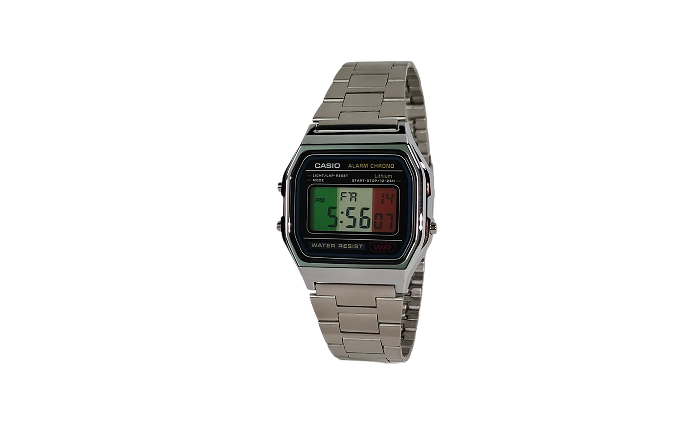 CASIO Кварцевые часы унисекс с черным циферблатом на стальном браслете
CASIO Кварцевые часы унисекс с черным циферблатом на стальном браслете