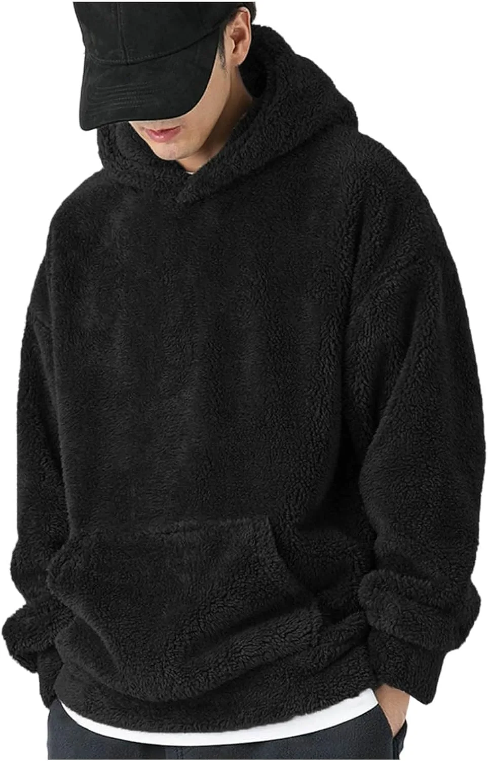 Толстовка с капюшоном Sherpa для мужчин, мягкая, свободного кроя
Толстовка с капюшоном Sherpa для мужчин, мягкая, свободного кроя