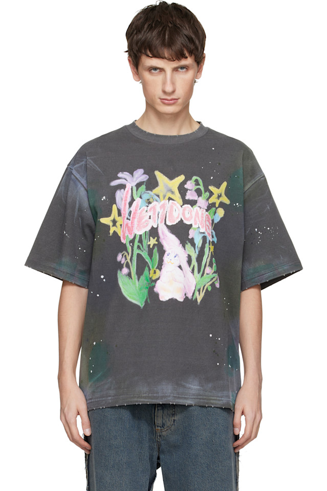 We11Done Серая грязная футболка с рисунком
We11Done Серая грязная футболка с рисунком