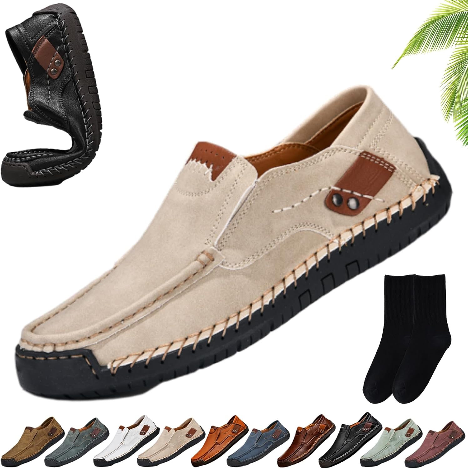 Мужские ручной работы кожаные удобные лоферы без шнурков, деловые повседневные мокасины, классические легкие нескользящие туфли и прогулок, для работы в офисе Xylawave, Apricot
Мужские ручной работы кожаные удобные лоферы без шнурков, деловые повседневные мокасины, классические легкие нескользящие туфли и прогулок, для работы в офисе Xylawave, Apricot