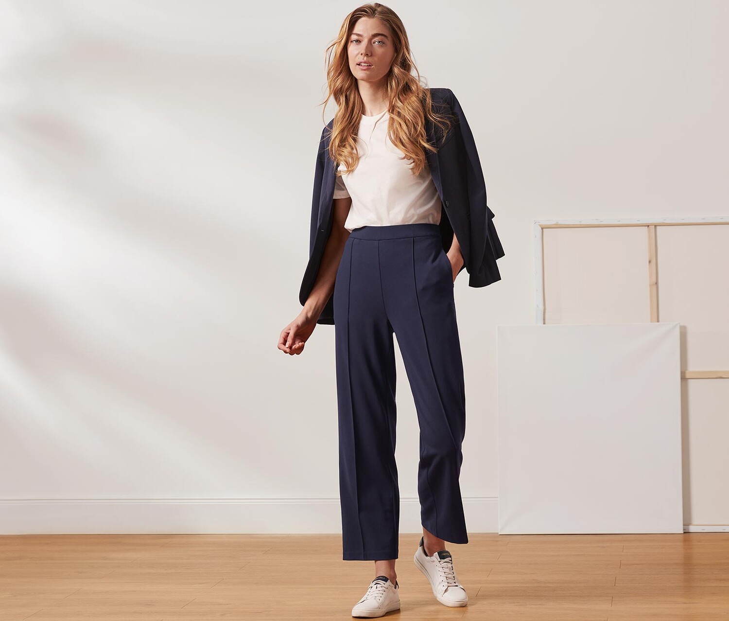 Брюки из джерси с окантовкой Tchibo, темно-синий
Брюки из джерси с окантовкой Tchibo, темно-синий