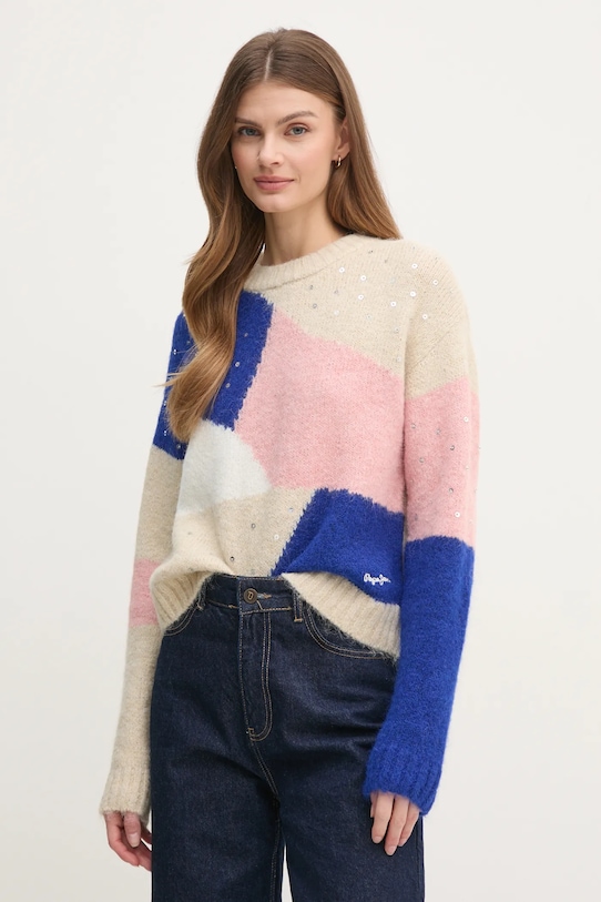 Свитер с добавлением шерсти Nora Pepe Jeans, бежевый
Свитер с добавлением шерсти Nora Pepe Jeans, бежевый