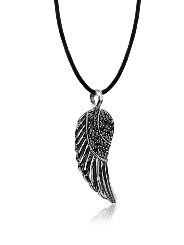 Nenalina Колье из серебра 925 пробы с крыльями черного цвета
Nenalina Колье из серебра 925 пробы с крыльями черного цвета