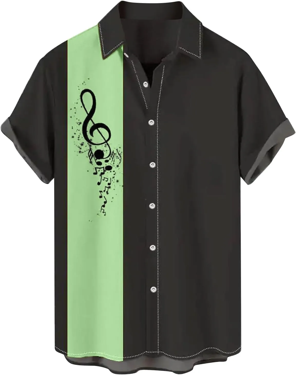 Мужская гавайская рубашка с коротким рукавом big tall, цветной блок с принтом в виде нот HJINGSUN
Мужская гавайская рубашка с коротким рукавом big tall, цветной блок с принтом в виде нот HJINGSUN