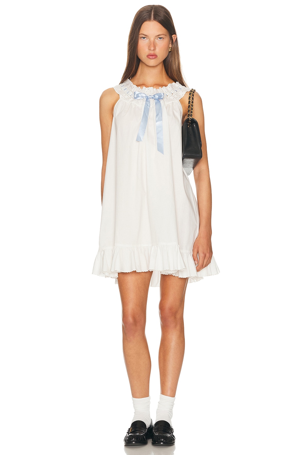 Летняя винтажная ночная сорочка Helsa, White
Летняя винтажная ночная сорочка Helsa, White