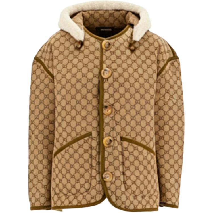 GUCCI Пуховик женский коричневый с капюшоном умеренный Reversible
GUCCI Пуховик женский коричневый с капюшоном умеренный Reversible