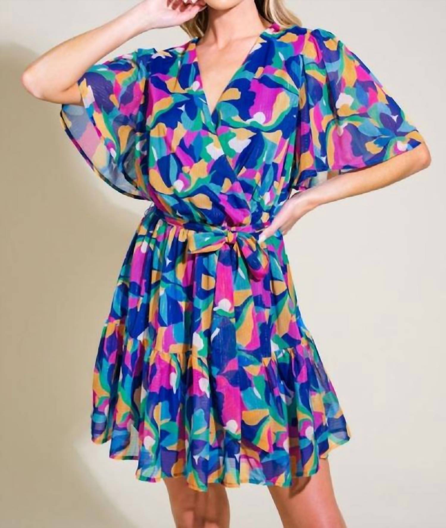 Мини-платье из тканого материала с принтом в темно-фиолетовом цвете FLYING TOMATO
Мини-платье из тканого материала с принтом в темно-фиолетовом цвете FLYING TOMATO