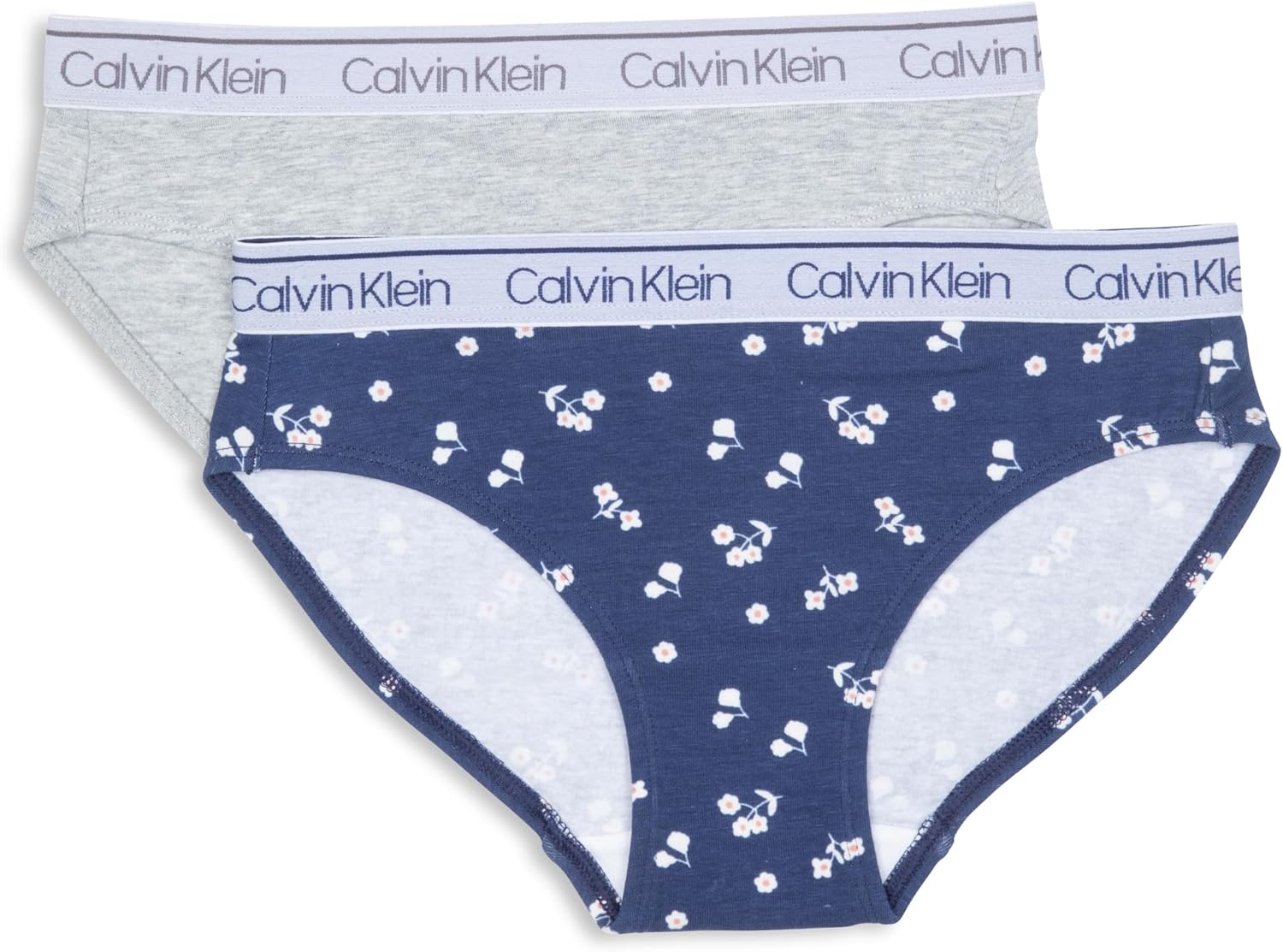 Комплект из 3 пар бикини Calvin Klein Girls Modern Cotton, Wildflower/Heather Grey
Комплект из 3 пар бикини Calvin Klein Girls Modern Cotton, Wildflower/Heather Grey