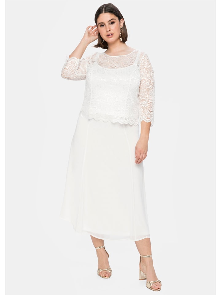 Юбка до колена sheego, белый
Юбка до колена sheego, белый