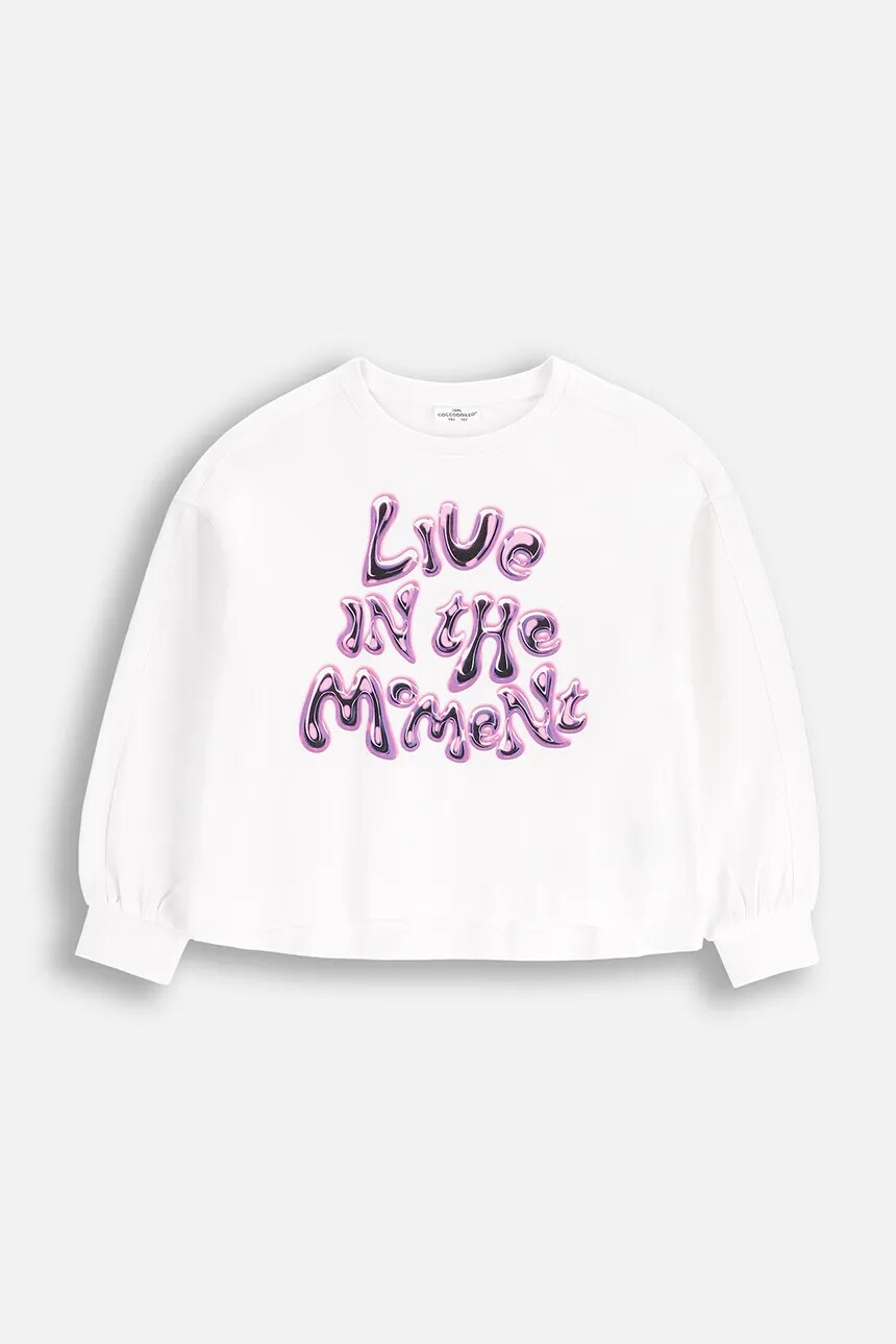 Детская хлопковая толстовка Coccodrillo, белый
Детская хлопковая толстовка Coccodrillo, белый