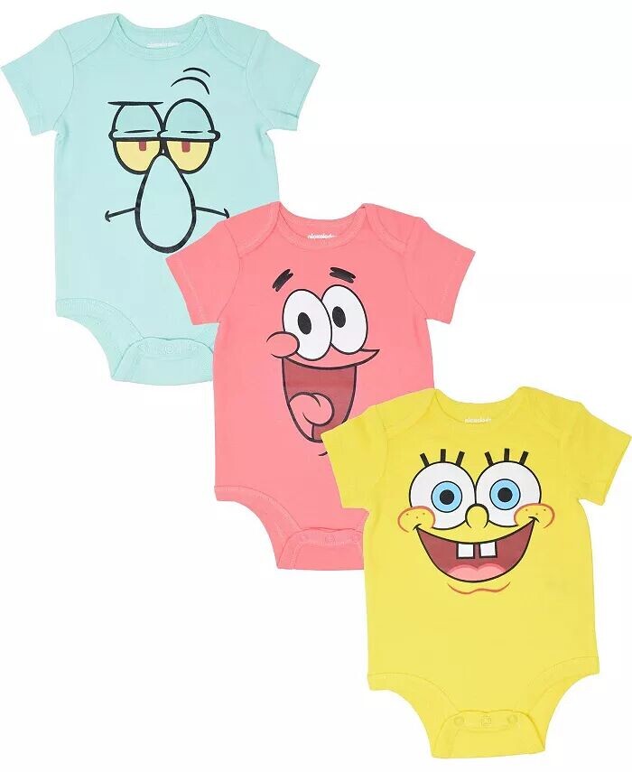 Три комплекта боди для мальчиков Патрика Сквидварда для младенцев Spongebob Squarepants, мультиколор
Три комплекта боди для мальчиков Патрика Сквидварда для младенцев Spongebob Squarepants, мультиколор