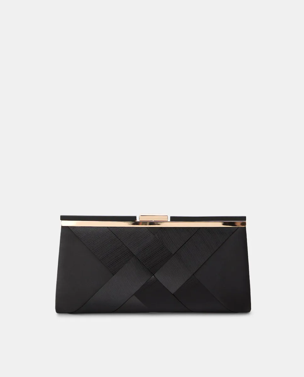 Клатч с блеском и бамбуковой застежкой Latouche, черный
Клатч с блеском и бамбуковой застежкой Latouche, черный