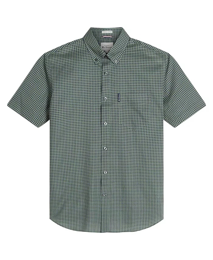 Мужская рубашка с гео-принтом с коротким рукавом Ben Sherman, серый
Мужская рубашка с гео-принтом с коротким рукавом Ben Sherman, серый