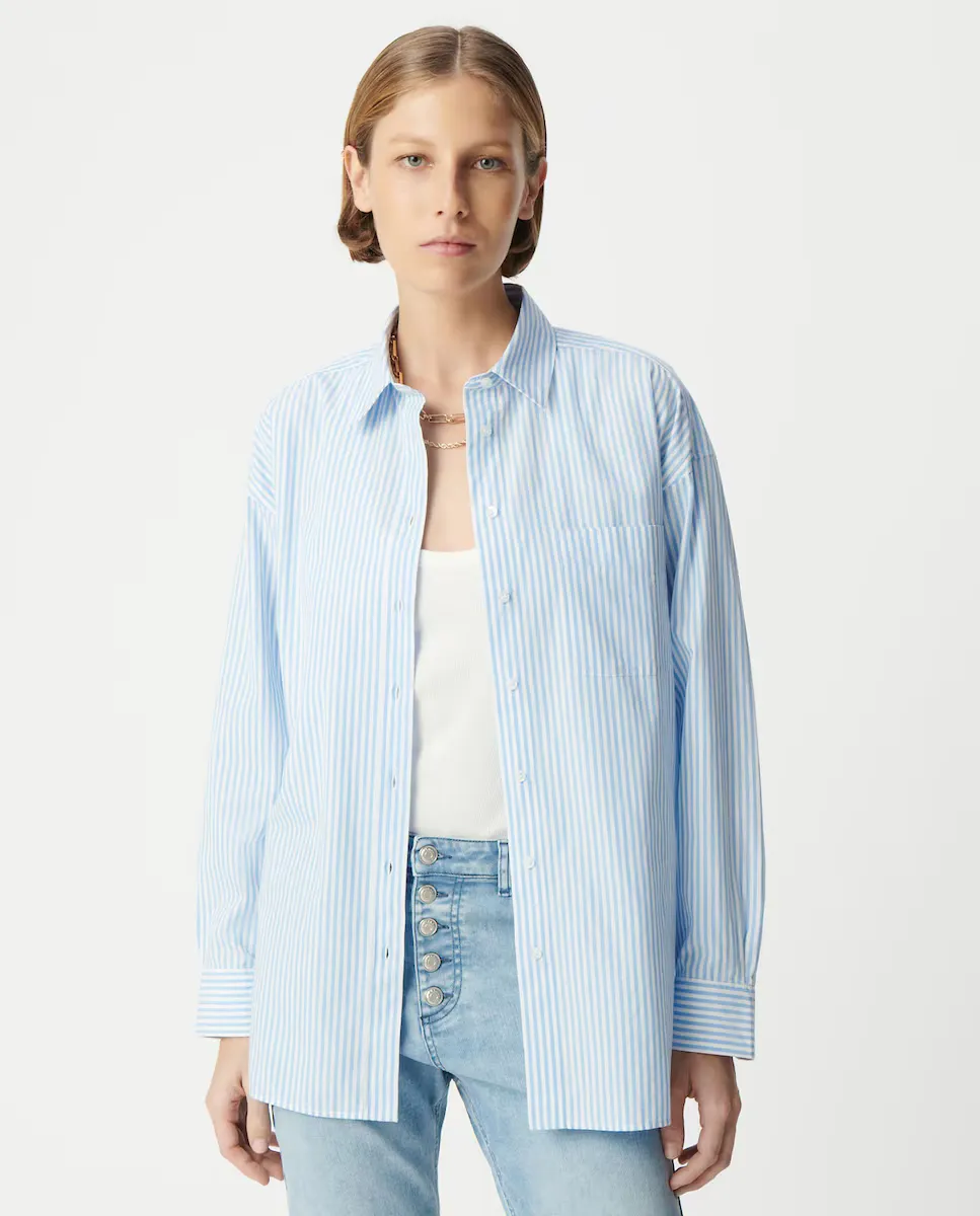 Полосатая женская рубашка IKKS, синий
Полосатая женская рубашка IKKS, синий