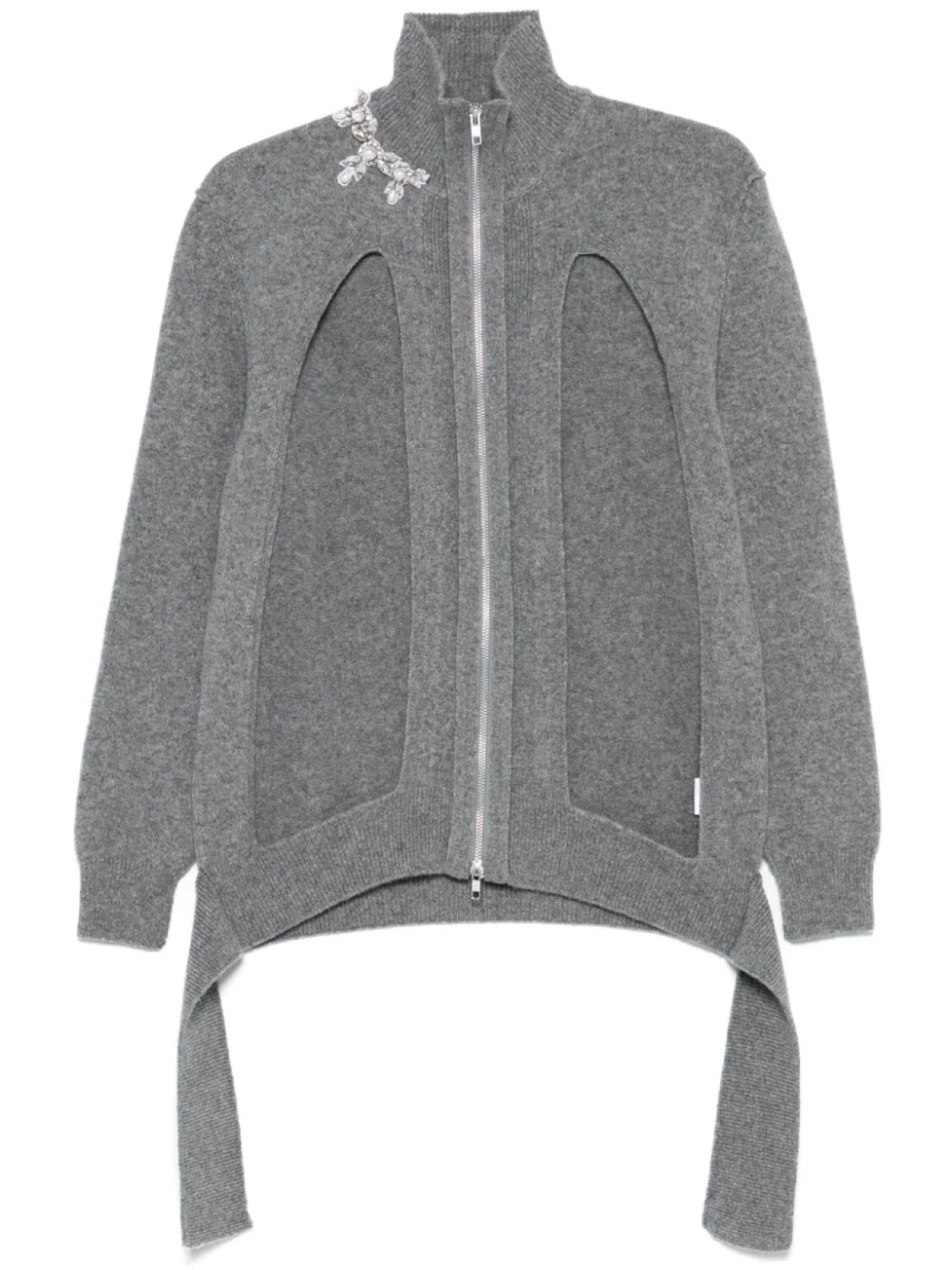 Simone Rocha кардиган с вырезами, серый
Simone Rocha кардиган с вырезами, серый